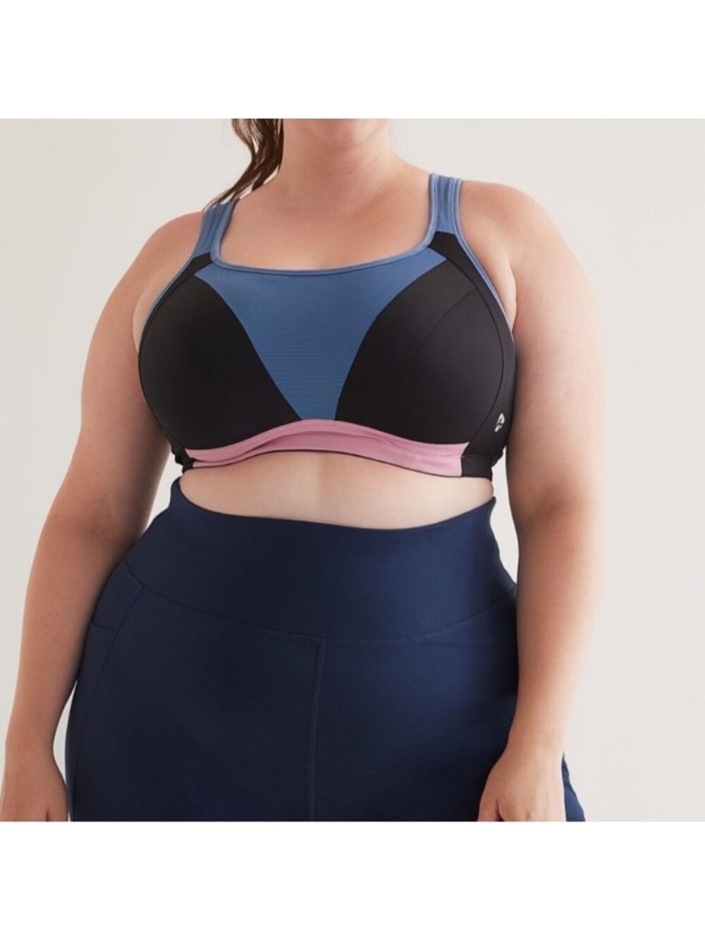 Penningtons Colourblock Underwire Sports High Impact Bra Active Zone 46C Gym